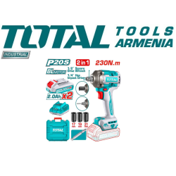 Cordless Impact Drill- Screwdriver 20V/2A/170 Nm / +1 battery / INDUSTRIAL