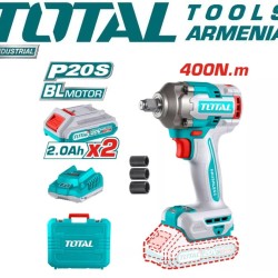 Impact wrench with 20V battery and charger