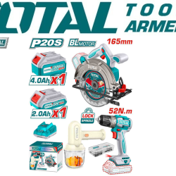 Combo set Cordless circular saw and screwdriver, cordless hand mixer, battery and charger