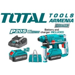 Li-Ion Rotary Hammer 20V / 4A / 1,7J/Brushless Motor/INDUSTRIAL