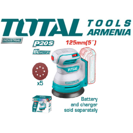 օրբիտրալ հղկող մեքենա մարտկոցով  20 Վ