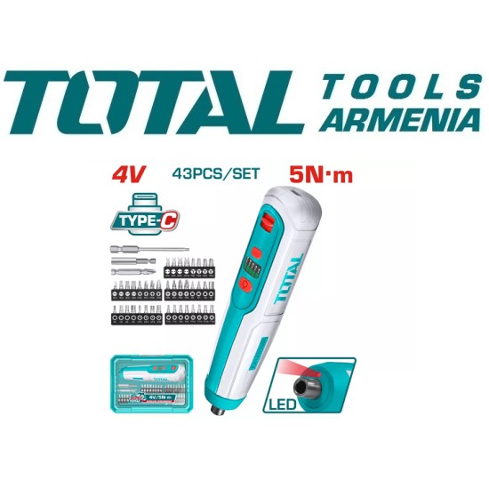 Lithium-ion screwdriver 4V Lithium-ion screwdriver 4V
