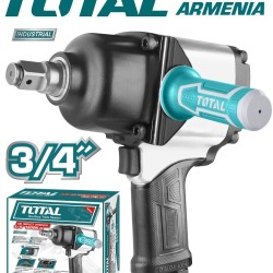 Pneumatic impact wrench 1600 Nm/6.2 atm-3/4 inch