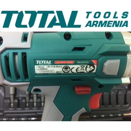 Cordless Impact Drill- Screwdriver 18V/1,5A/120 Nm +1 battery