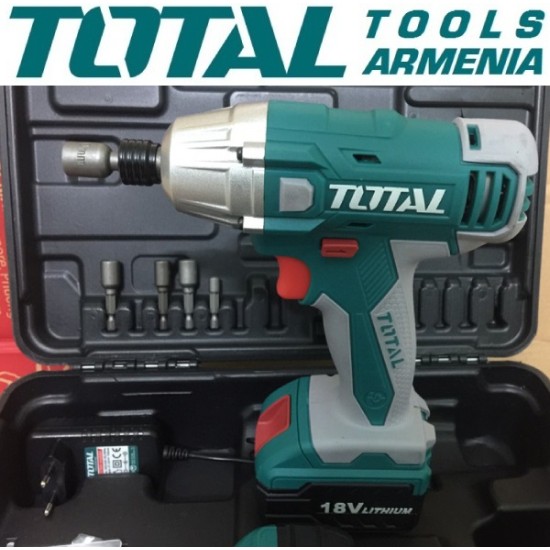 Cordless Impact Drill- Screwdriver 18V/1,5A/120 Nm +1 battery