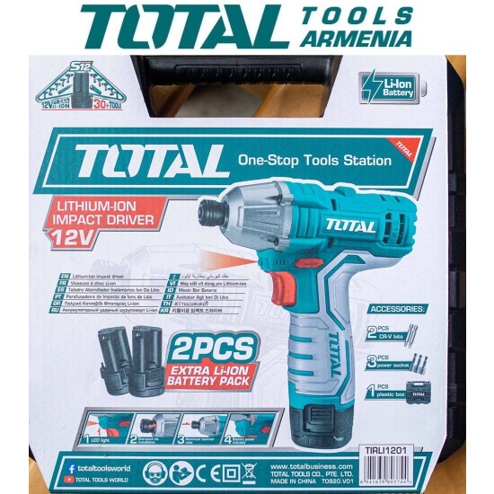 Cordless Impact Driver 12V/1.5A/100 Nm / +1 battery Cordless Impact Driver 12V/1.5A/100 Nm / +1 battery