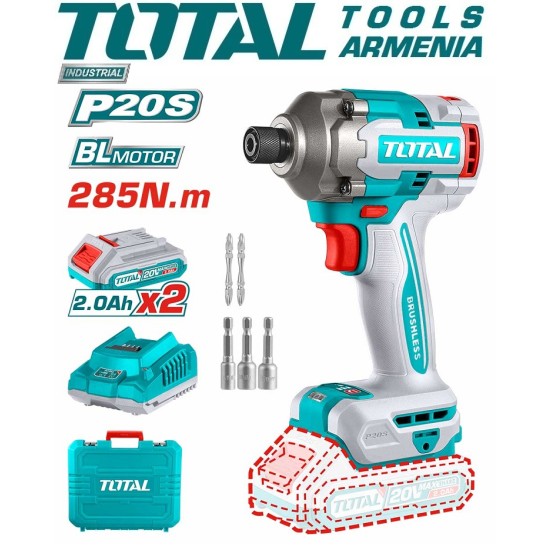 Cordless Impact Driver 20V 285Nm + 2 battery Cordless Impact Driver 20V 285Nm + 2 battery