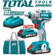 Li-ion impact wrench 20V/300 Nm / 1/2 inch