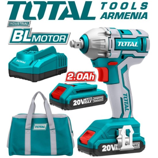 Li-ion impact wrench 20V/300 Nm / 1/2 inch Li-ion impact wrench 20V/300 Nm / 1/2 inch