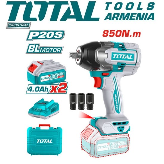 Li-ion impact wrench 20V / 850 Nm Li-ion impact wrench 20V / 850 Nm