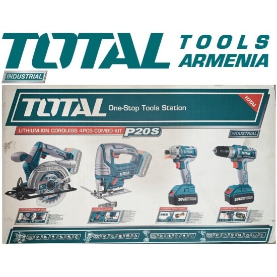 Cordless tools set 20 V, 4A Cordless tools set 20 V, 4A