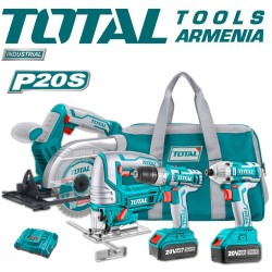 Cordless tools set 20 V, 4A