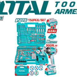 152 Pcs Cordless impact wrench tools set