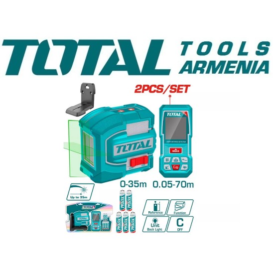 Laser level and distance measuring kit Laser level and distance measuring kit
