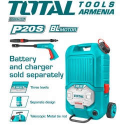 Li-ion pressure washer 2x20V