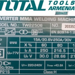 Welding machine 250 A Inverter  INDUSTRIAL