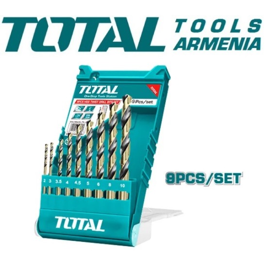 HSS twist drill bit set 9pcs HSS twist drill bit set 9pcs