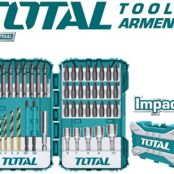 Impact screwdriver and HSS drill bits set 45 pcs
