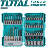 Impact screwdriver and HSS drill bits set 45 pcs