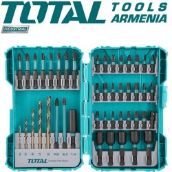 Impact screwdriver and HSS drill bits set 45 pcs