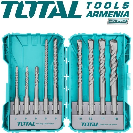 SDS plus hammer drill bits set 9pcs