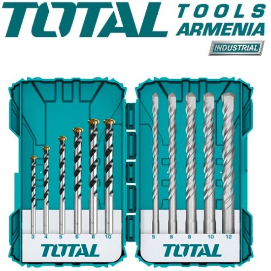 Concrete and SDS plus hammer drill bits set 11pcs