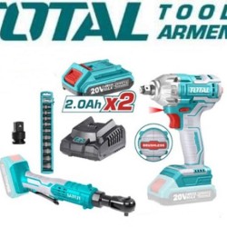 Cordless impact wrench and clamp 20V