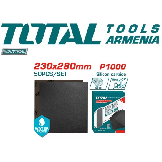 Waterproof sandpaper set 230x280mm Waterproof sandpaper set 230x280mm