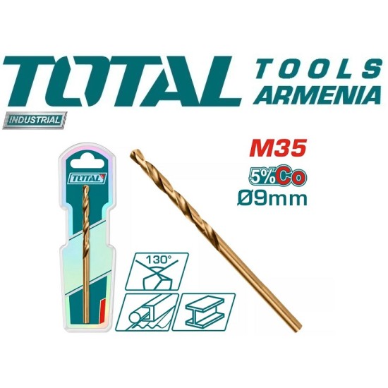 Cobalt drill HSS CO-M35 9mm Cobalt drill HSS CO-M35 9mm