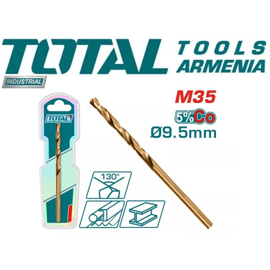 Cobalt drill HSS CO-M35 9.5mm Cobalt drill HSS CO-M35 9.5mm