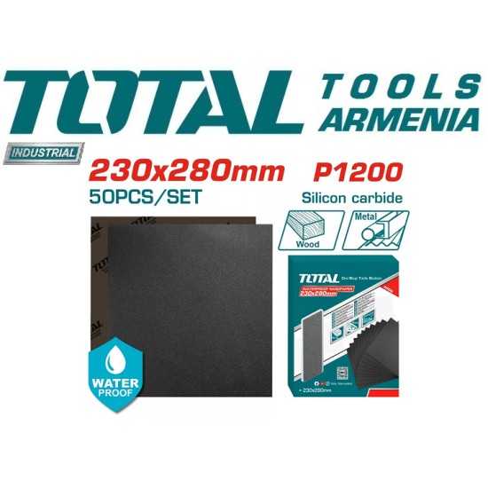 Waterproof sandpaper set 230x280mm Waterproof sandpaper set 230x280mm