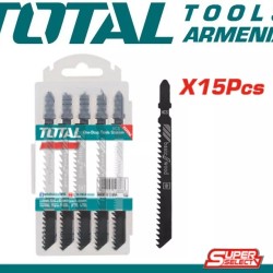 Jigsaw blade set for wood 15pcs