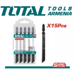 Jigsaw blade set for wood 15pcs