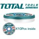 Set of abrasive cutting discs 10pcs Set of abrasive cutting discs 10pcs