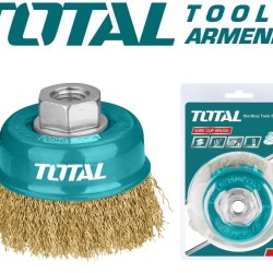 Wire brush with cup 100mm