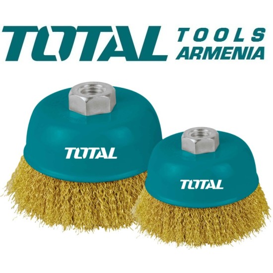 Wire brush with cup 100mm Wire brush with cup 100mm