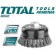 Wire brush with braided cup 100mm Wire brush with braided cup 100mm