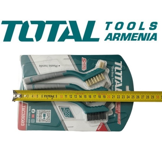 Abrasive brush set 3pcs