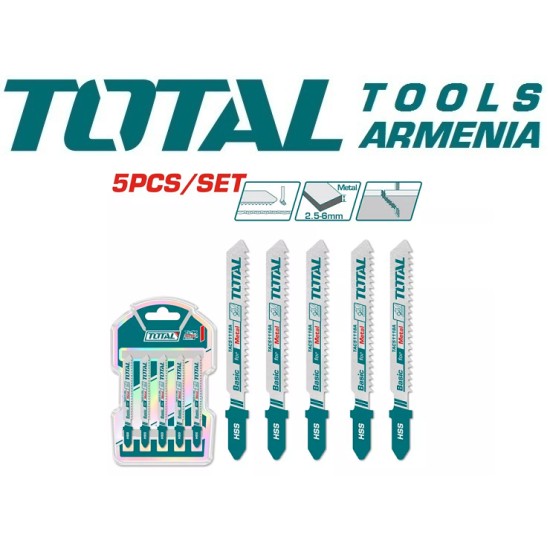 Jigsaw blade set for metal 50mm Jigsaw blade set for metal 50mm