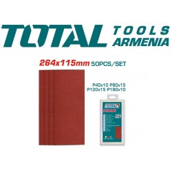Sandpaper set 50 pcs 115mm