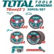 Cutting and grinding disc set Cutting and grinding disc set