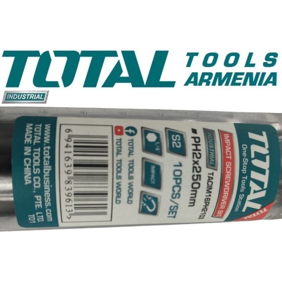 PH2 impact screwdriver 250mm bits set 10pcs