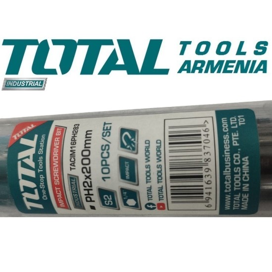 PH2 impact screwdriver 200mm bits set 10pcs