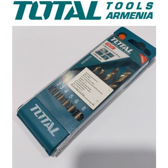 HSS twist drill bit set 6pcs