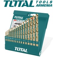 HSS twist drill bit set 19pcs