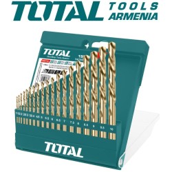 HSS twist drill bit set 19pcs