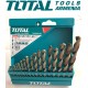 HSS twist drill bit set 19pcs