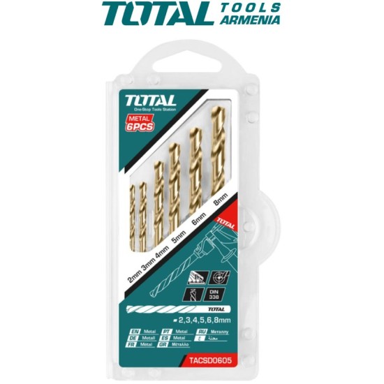 HSS twist drill bit set 6pcs HSS twist drill bit set 6pcs