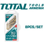 HSS twist drill bit set 8pcs