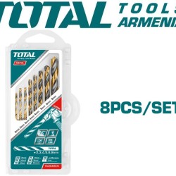 HSS twist drill bit set 8pcs